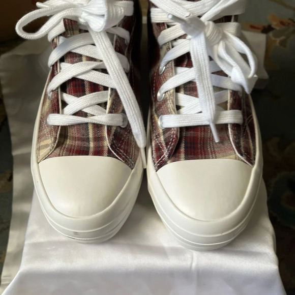 NOBO~ PLATFORM PLAID SNEAKERS~9 - Picture 2 of 8